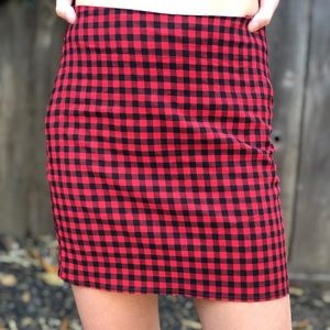 Plaid skirt